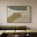Mint abstract NO.2 framed canvas (printed)