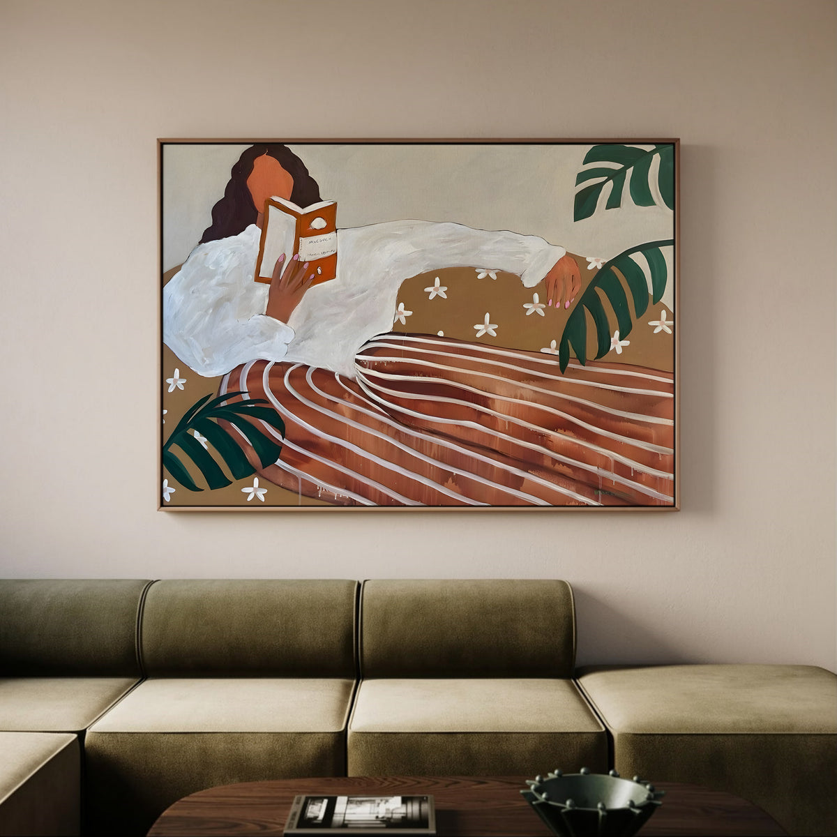 Cozy framed canvas (printed)