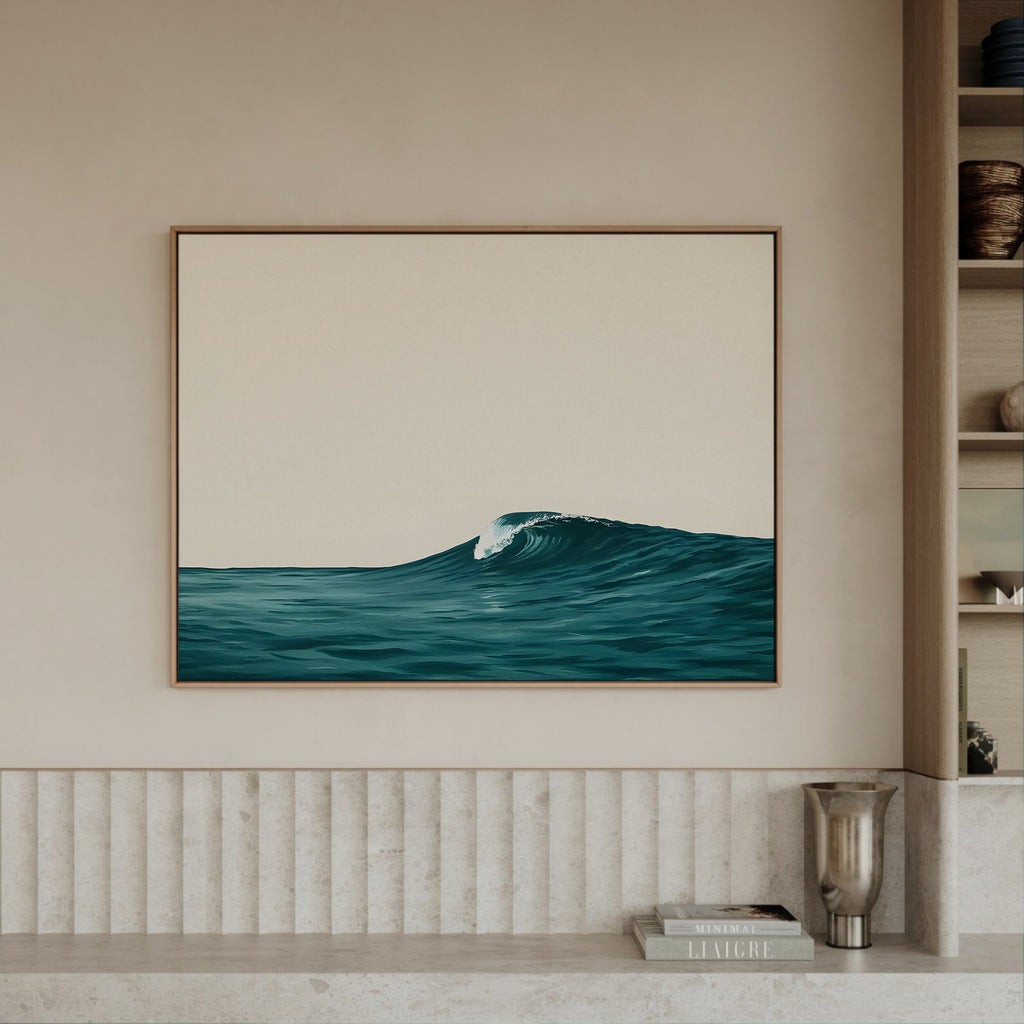 Ocean framed canvas (printed)