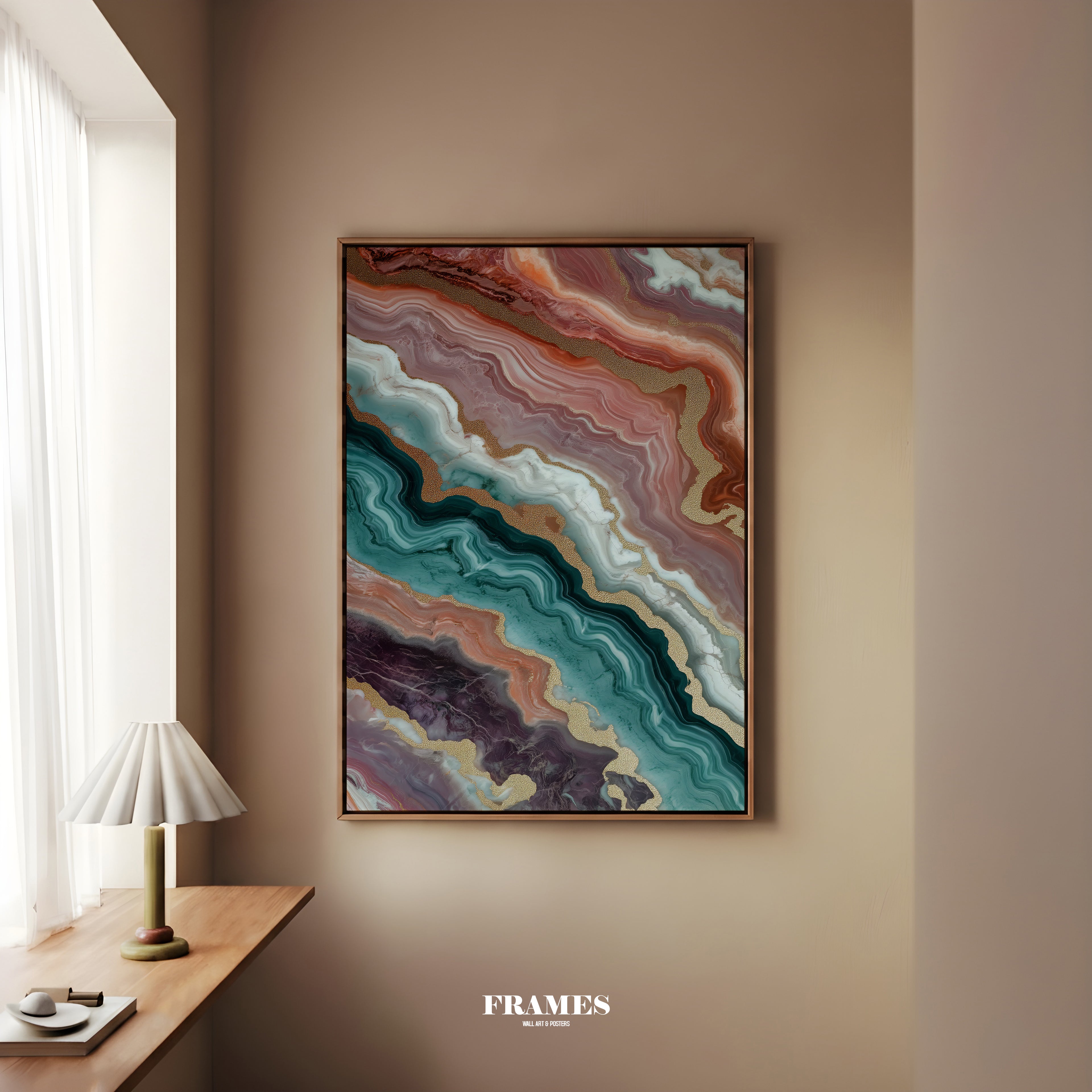Abstract VIII framed canvas (printed)