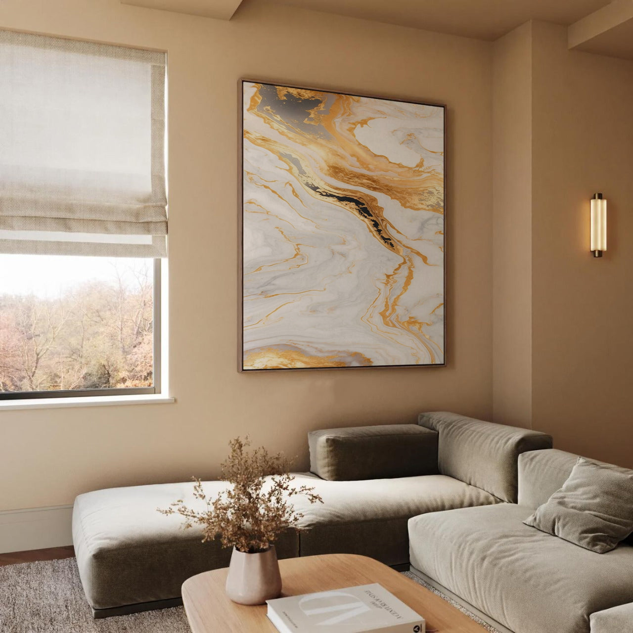 Abstract VII framed canvas (printed)