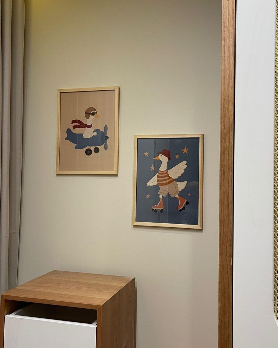 Retro animals wall gallery