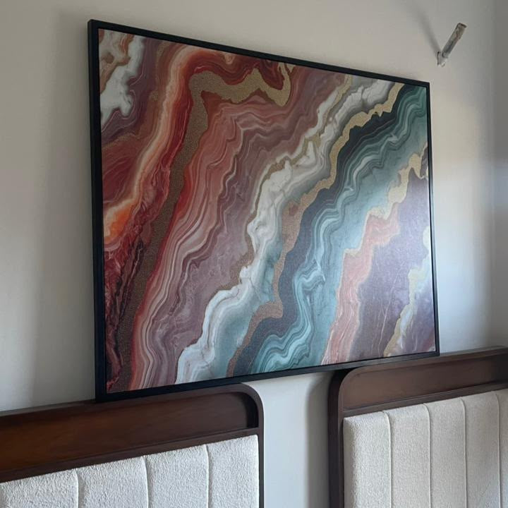 Abstract VIII framed canvas (printed)