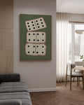 Lucky Dominos framed canvas (printed)