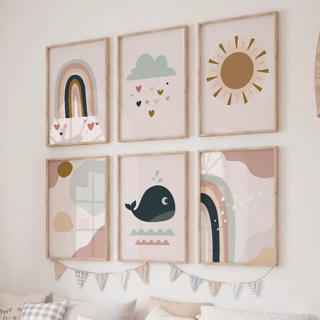 Rainbow wall gallery