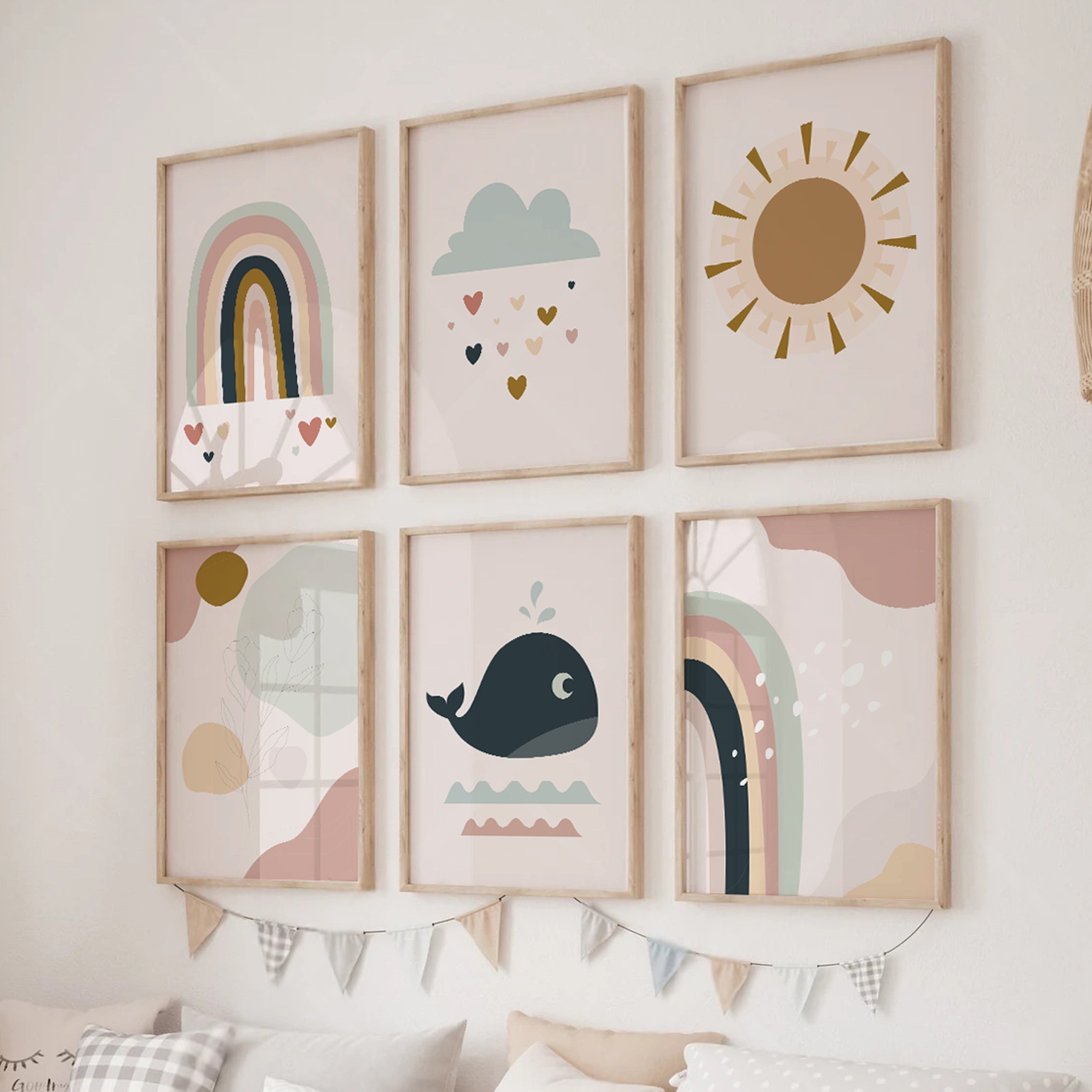 Rainbow wall gallery